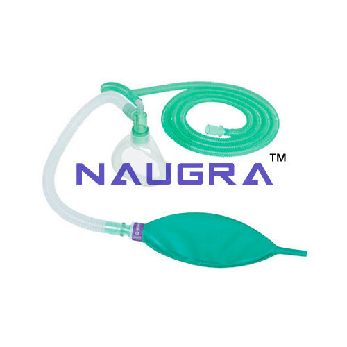 Artificial Resuscitator (Ambu Type Bag), Silicone, Autoclavable - Deluxe Quality (Adult) with Guedel Airways