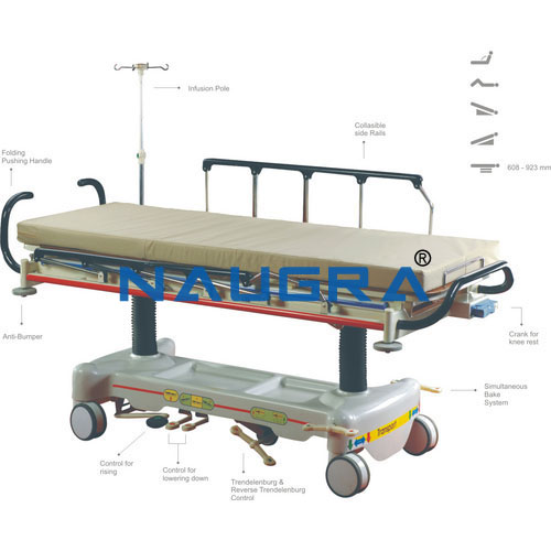 Comfy Hydraulic Stretcher Trolley, 5 Functions