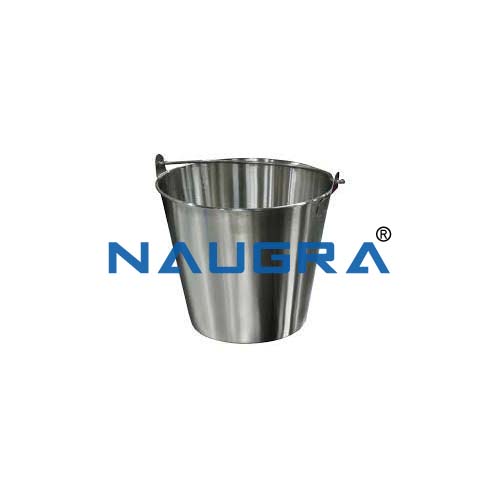 Pail (Bucket) without Cover, Stainless Steel