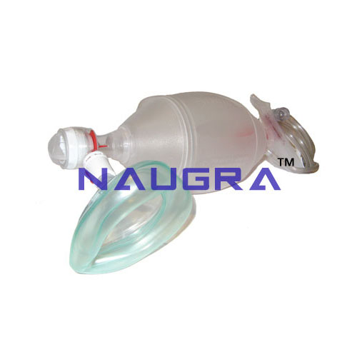 Artificial Resuscitator (Ambu Type Bag), Silicone, Autoclavable - Deluxe Quality (Adult)