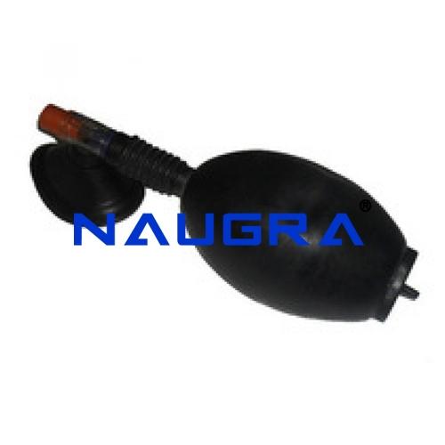 Ambu Type Bag (Artificial Resuscitator), Adult Black Rubber