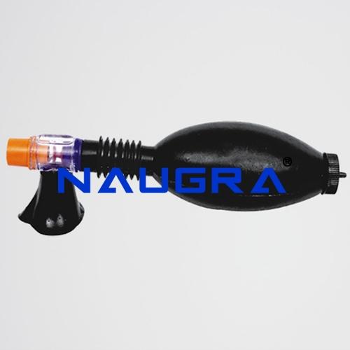 Ambu Type Bag, (Artificial Resuscitator), Child Black Rubber with special valve - Autoclavable