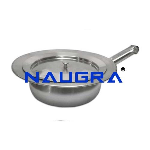 Bed Pan with Lid - Stainless Steel