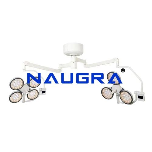 Ceiling Mounted Led Surgical Light Dual Arm - 4+3 Lamp