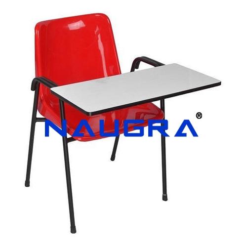 Chair with writing table