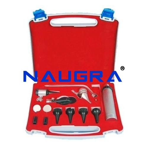 DIAGNOSTIC SET ENT OTOSCOPE NASAL TOOLS IN PLASTIC BOX EAR NOSE THROAT ENT SET