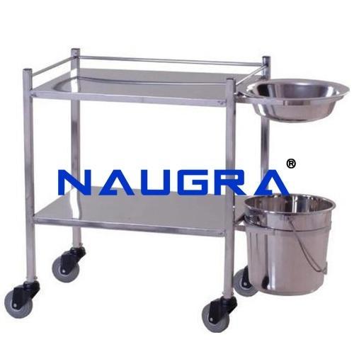 Dressing Trolley with Bowl & Bucket