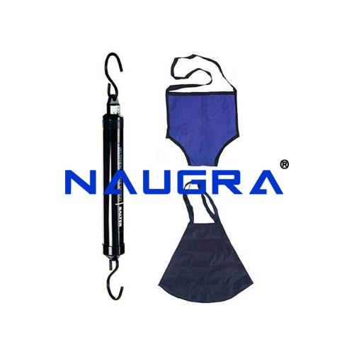 Spare carrying bag for weighing trousers