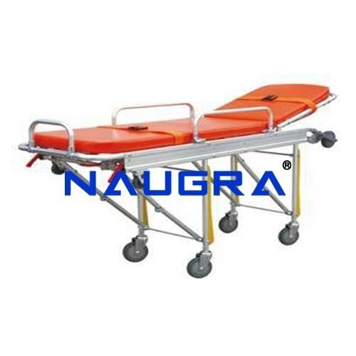 Stretcher Ambulance With Adjustable Back Rest & Pull Along Handles