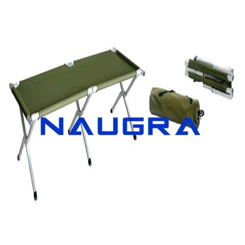 Stretcher Army Single Fold, with Telescopic Lifting Handles