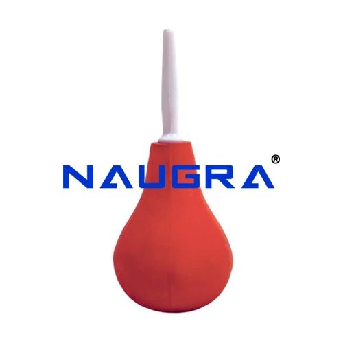 Superior rubber rectal syringe