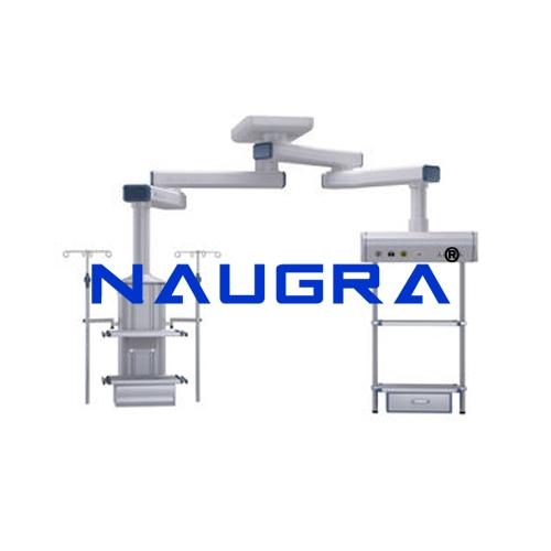 Surgical Ceiling Pendant with Board and Drawer