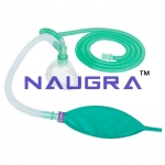 Artificial Resuscitator (Ambu Type Bag), Silicone, Autoclavable - Deluxe Quality (Adult) with Guedel Airways